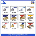 3-4 Inch Brass Control Ball Valve with Iron Handle (YD-1021-2)